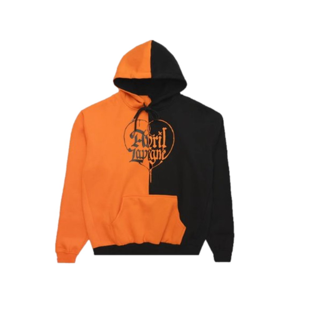 Two-Tone Orange & Black Hoodie